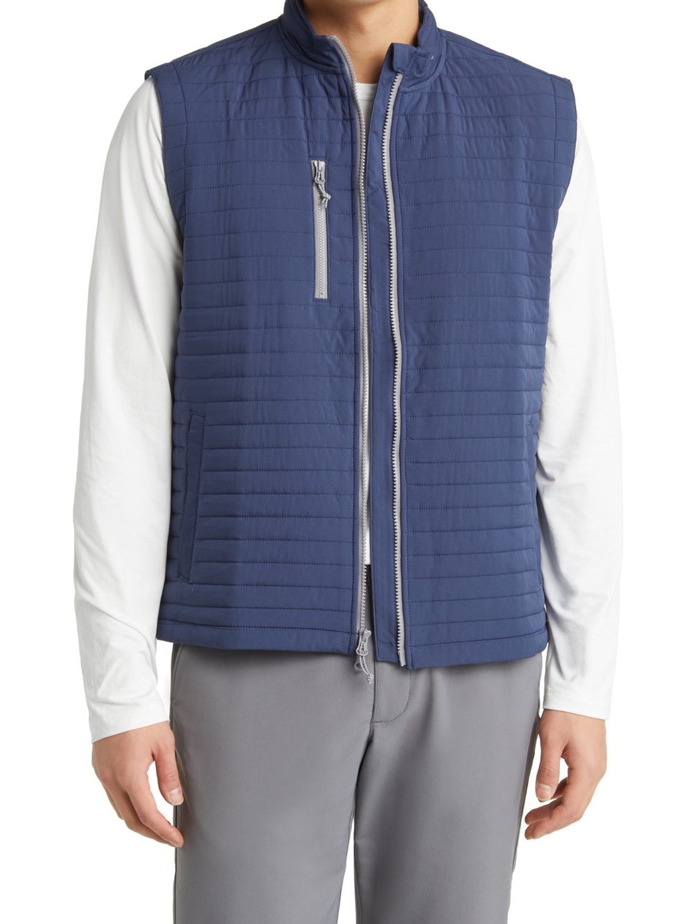 Jonny O NWOT Crosswind Quilted Performance Blue Vest